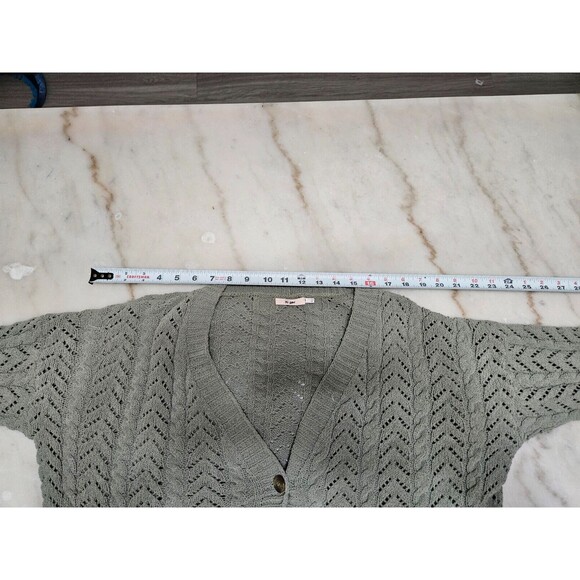 Mi Ami Women’s Wool Blend Light Grey Cardigan Button Closure Size S - Picture 7 of 10